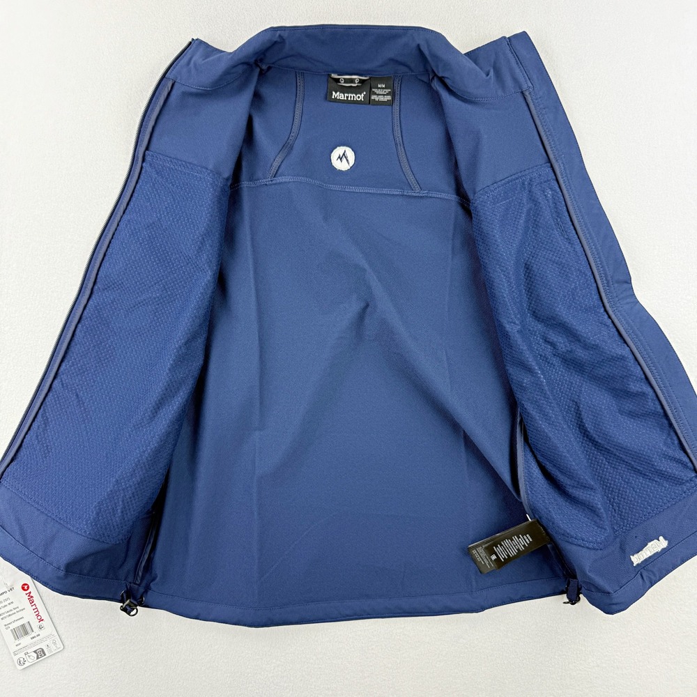 Marmot Tempo Vest / Womens Size M / Arctic Navy Full Zip Sleeveless Jacket NEW - Picture 3 of 9